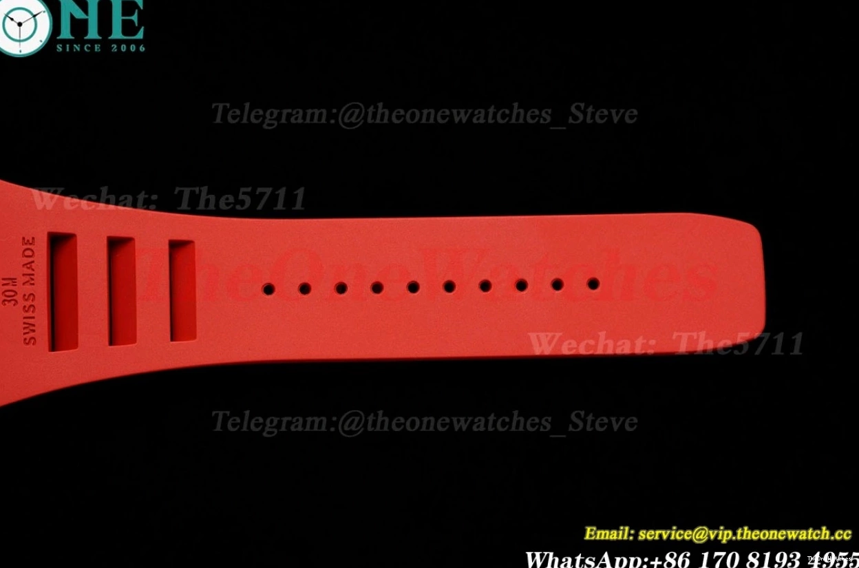 RM055 RU on NTPT Crown Red RMUL2 Clone Super ZF Red Strap Rubber 0406
